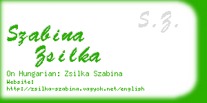 szabina zsilka business card